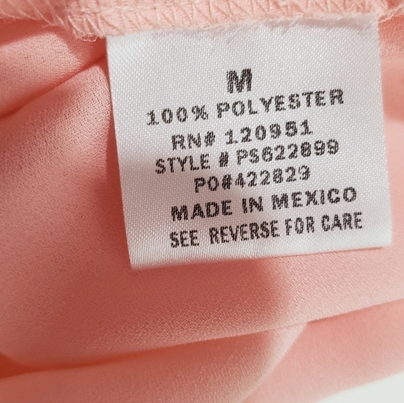 Pink Rose Sheer Short Sleeve Blouse - Picture 4 of 4